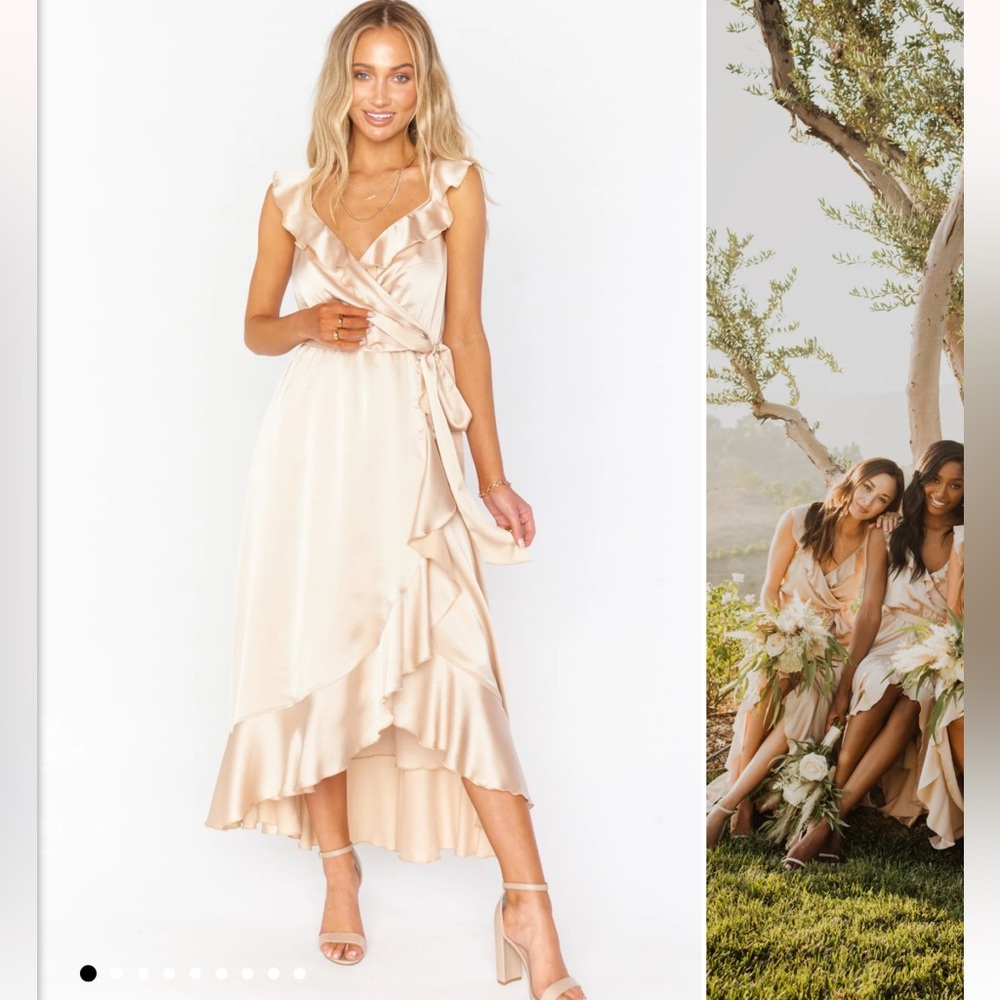 Samantha Ruffle Wrap Dress - Show Me Your Mumu Bridesmaid